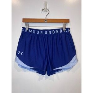 Under Armour Women’s Play Up 3.0 Shorts - Blue/Light Blue - Size M